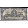 1937 Canada $20 banknote Coyne Towers J/E9753829 VF