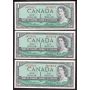 7x 1954 Canada $1 consecutive notes Lawson Bouey W/F8755071-77 CH UNC+