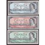 1954 Canada banknote set $1 $2 $5 $10 and $20 