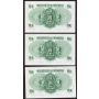 10x 1959 Hong Kong ONE DOLLAR consecutive banknotes 