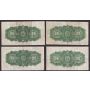 4x Canada shinplasters 1900 1923 4x different Canada 25c banknotes VF or better