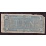1864 Confederate States of America $10 banknote VF