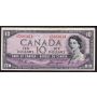 1954 Canada $10 devils face banknote Beattie Coyne J/D5883614 VF