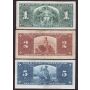 1937 Canada banknote set $1 $2 $5 $10 $20 $50 $100 7-notes all VF or better