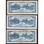 20X 1954 Canada $5 bank notes 20-notes all circulated