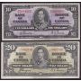 1937 Canada banknote set $1 $2 $5 $10 $20 $50 $100 7-notes all VF or better