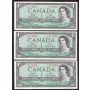 14x Canada 1954 consecutive $1 notes BC37b T/O1714203-216 GEM UNC EPQ