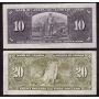 1937 Canada $10 Gordon J/D9505109 & $20 Coyne K/E0831499 