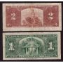 1937 Canada banknote set Gordon Towers $1 $2 $5 $10 & $20  5-notes