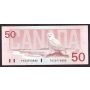 1988 Canada $50 banknote Knight Dodge FHZ2970880 Snowy Owl Choice UNC