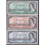 1954 Bank of Canada $1 $2 $5 $10 $20 $50 VF25 & VF30