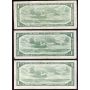 10x 1954 Canada $1 replacement banknotes *A/A *X/F & 8x*B/M  all circulated