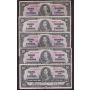 10x 1937 Canada $10 banknotes 10-notes all FINE condition or better 