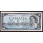 1954 Canada $5 replacement note Beattie *A/C0017733  a/EF