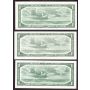 16x 1954 Canada $1 notes Beattie Rasminsky 16-different prefix UNC to CH UNC