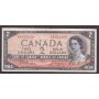 1954 Canada $2 devils face banknote Beattie Coyne I/B4922190 F/VF