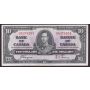 1937 Canada $10 banknote Coyne Towers Z/D5378154 VF/EF