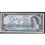 1954 Canada $5 banknote Beattie Rasminsky Z/C8619885 BC-39b nice VF+