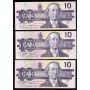 15x 1989 Canada $10 OSPREY banknotes 15-notes all AU