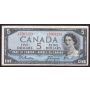 1954 Canada $5 banknote Beattie Rasminsky Y/C7505253 BC-39b nice VF+