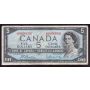 1954 Canada $5 banknote Bouey Rasminsky J/X6666600 VG/F 