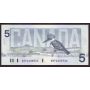 1986 Canada $5 banknote Knight Dodge ANP6603946 BC-56d Choice UNC