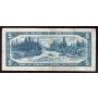 1954 Canada $5 banknote Bouey Rasminsky J/X6666600 VG/F 