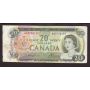 1969 Canada $20 banknote ERROR horizontal miscut part next note both sides F+