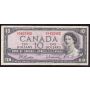 1954 Canada $10 banknote Beattie Rasminsky T/V5452462 VF