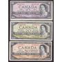 1954 Canada bank note set $1 $2 $5 $10 $20 $50  6-notes VF or better