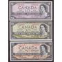 1954 Canada bank note set $1 $2 $5 $10 $20 $50  6-notes EF/AU or better