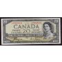 1954 Canada $20 devils face banknote Coyne Towers A/E7952814 VF+