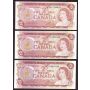 10X 1972 Canada $2 banknotes all different prefix 10-notes Choice Uncirculated 