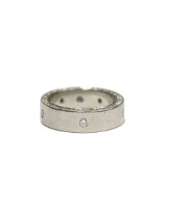 18K White Gold Ladies Diamond Ring – 0.90 CTW, VS2-SI2 Clarity, Size 4.25
