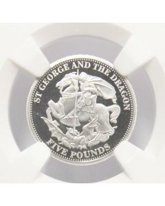 1/10 oz 9995 PLATINUM 2009 TRISTA DA CUNHA £5  NGC PF69