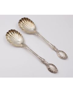 2x Henry Williamson c1902 Sheffield .925 silver spoons 7.75 inches 121 grams 