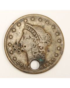Liberty Brass Spiel Marke $20 Coin damaged