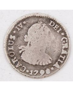 1790 Bolivia 1/2 Real silver coin PTS PR KM-60 circulated