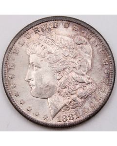 1881 S Morgan silver dollar Choice UNC