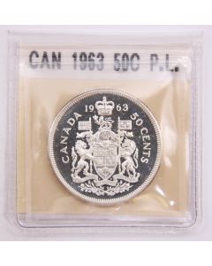 1963 Canada 50 cents  Gem Prooflike Cameo