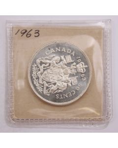 1963 Canada 50 cents  Choice UNC