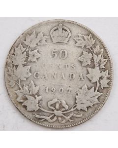 1907 Canada 50 cents VG