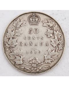 1919 Canada 50 cents a/F