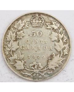 1929 Canada 50 cents VG