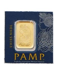 1 Gram PAMP Lady Fortuna Gold Bar - .9999 Pure - Sealed in Assay
