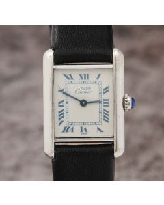 Cartier Must de Tank 6057002 .925 Silver Ladies Quartz Watch 