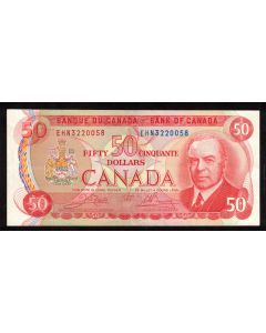 1975 Canada $50 banknote RCMP Musical Ride Crow Bouey EHN 3220058 nice AU