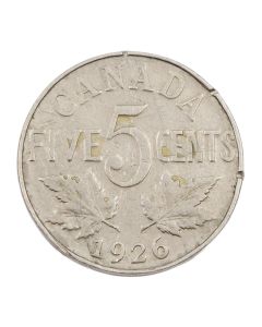 1926 Far 6 Canada 5 cents VG