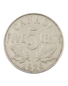 1926 Far 6 Canada 5 cents VG+