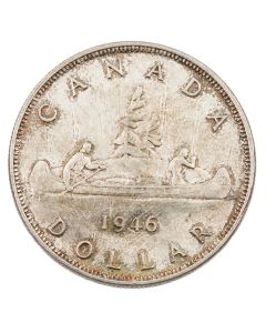 1946 Canada silver dollar AU+